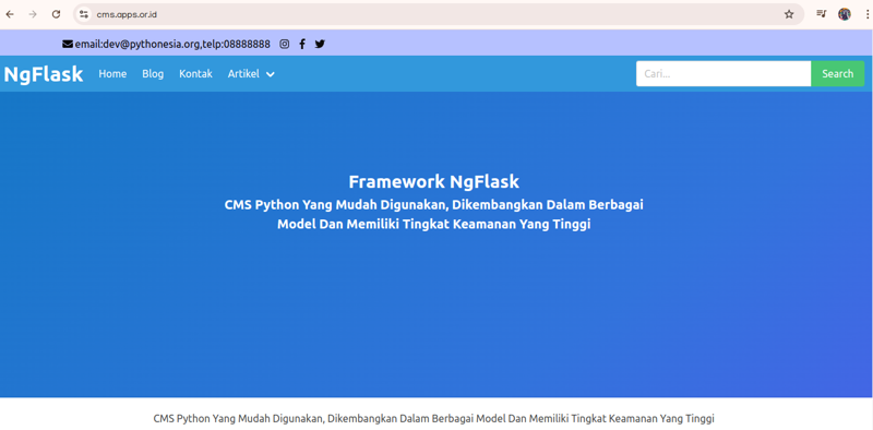 CMS NgFlask PythonesiaORG Update To 3.0.3